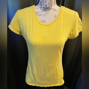 Alstyle brand. Crew neck Yellow.